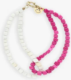 roze bonnie studios armbanden double pink bracelet