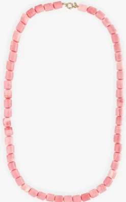 roze bonnie studios sieraad phil long pink necklace
