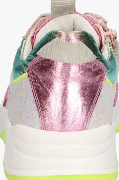 roze braqeez lage sneakers francis flow