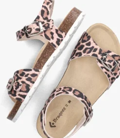 roze braqeez platte sandalen sally spain