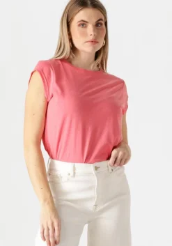 roze cc heart t-shirt basic v-neck t-shirt