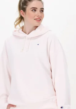 roze champion trui hooded sweatshirt dms plain