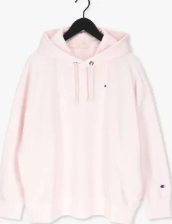 roze champion trui hooded sweatshirt dms plain