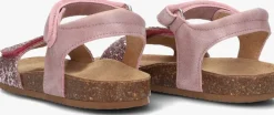roze clic! platte sandalen cl-grass