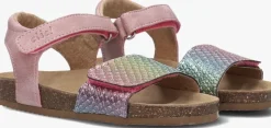 roze clic! platte sandalen cl-grass