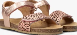 roze clic! platte sandalen cl-grass