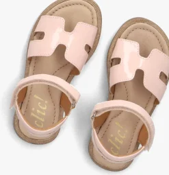 roze clic! platte sandalen 21006