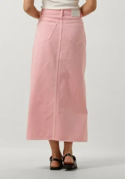 roze co'couture midirok vika dye slit skirt