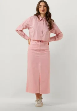 roze co'couture midirok vika dye slit skirt