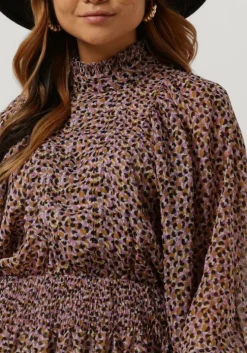 roze co'couture mini jurk nadia pleat dress