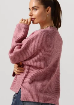 roze co'couture trui row box o-knit