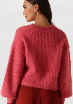 roze co'couture truien/vesten coralee crop knit