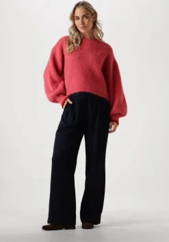 roze co'couture truien/vesten coralee crop knit
