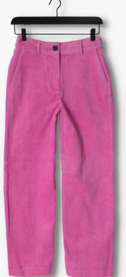 roze co'couture wijde broek flash corduroy pants