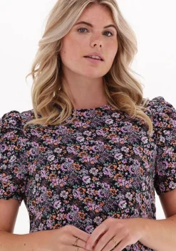 roze colourful rebel mini jurk lies ditzy flower puff sleeve mini dress