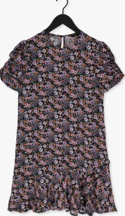 roze colourful rebel mini jurk lies ditzy flower puff sleeve mini dress