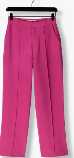 roze colourful rebel pantalon rus uni straight pants