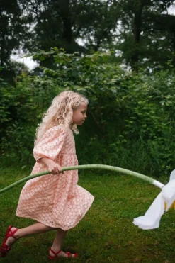 roze daily brat midi jurk flowerly dress