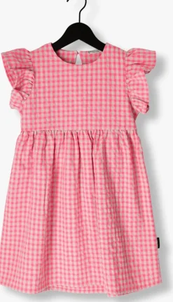 roze daily brat mini jurk cheecky checked dress