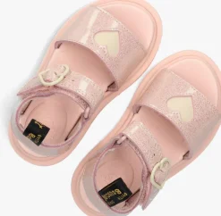 roze dr martens platte sandalen marlowe hearts k