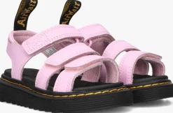 roze dr martens sandalen klaire k