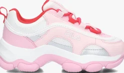 roze fila hoge sneakers strada dreamster