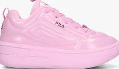 roze fila lage sneakers superbubble