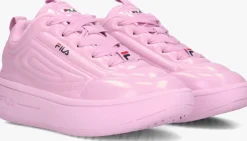 roze fila lage sneakers superbubble