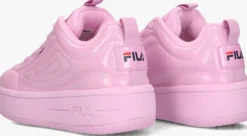 roze fila lage sneakers superbubble