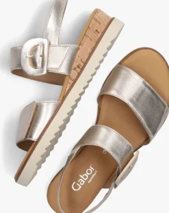 roze gabor platte sandalen 752