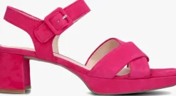 roze gabor sandalen met hak 953