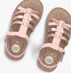 roze gioseppo platte sandalen poysippi