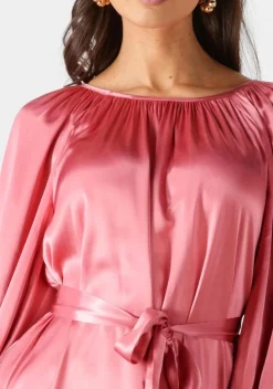 roze greek archaic kori mini jurk 130802