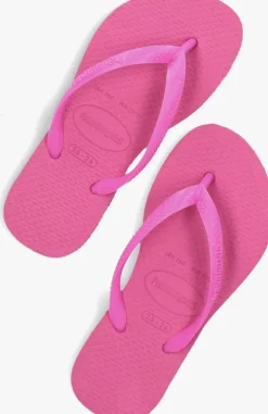 roze havaianas slippers baby brasil logo ii