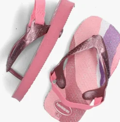 roze havaianas teenslippers baby palette glow