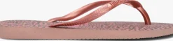 roze havaianas teenslippers kids slim animals