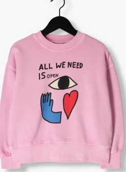 roze jelly mallow sweater objet pigment sweatshirt