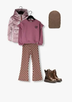 roze like flo gewatteerde jas ashley flo girls hooded jacket