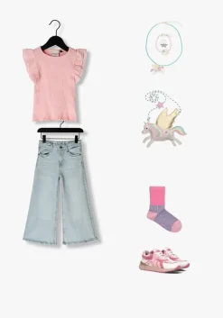 roze melton sokken block colour socks