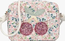 roze mimi & lula schoudertas floral cherries bag