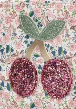 roze mimi & lula schoudertas floral cherries bag