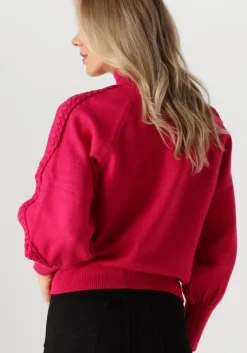 roze minus trui vera high neck knit pullover