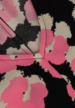 roze modström midi jurk bibbie print dress