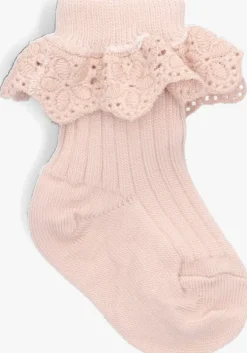 roze mp denmark sokken lea socks with lace