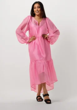 roze msch copenhagen midi jurk mschpavari dress