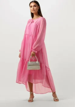 roze msch copenhagen midi jurk mschpavari dress