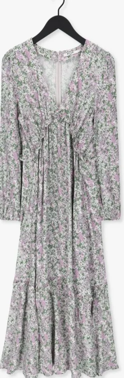 roze na-kd maxi jurk balloon sleeve maxi frill dress