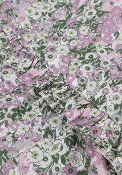 roze na-kd maxi jurk balloon sleeve maxi frill dress