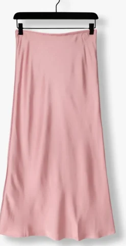 roze neo noir maxirok vicky heavy sateen skirt