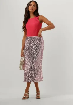 roze neo noir midirok baira sequins skirt